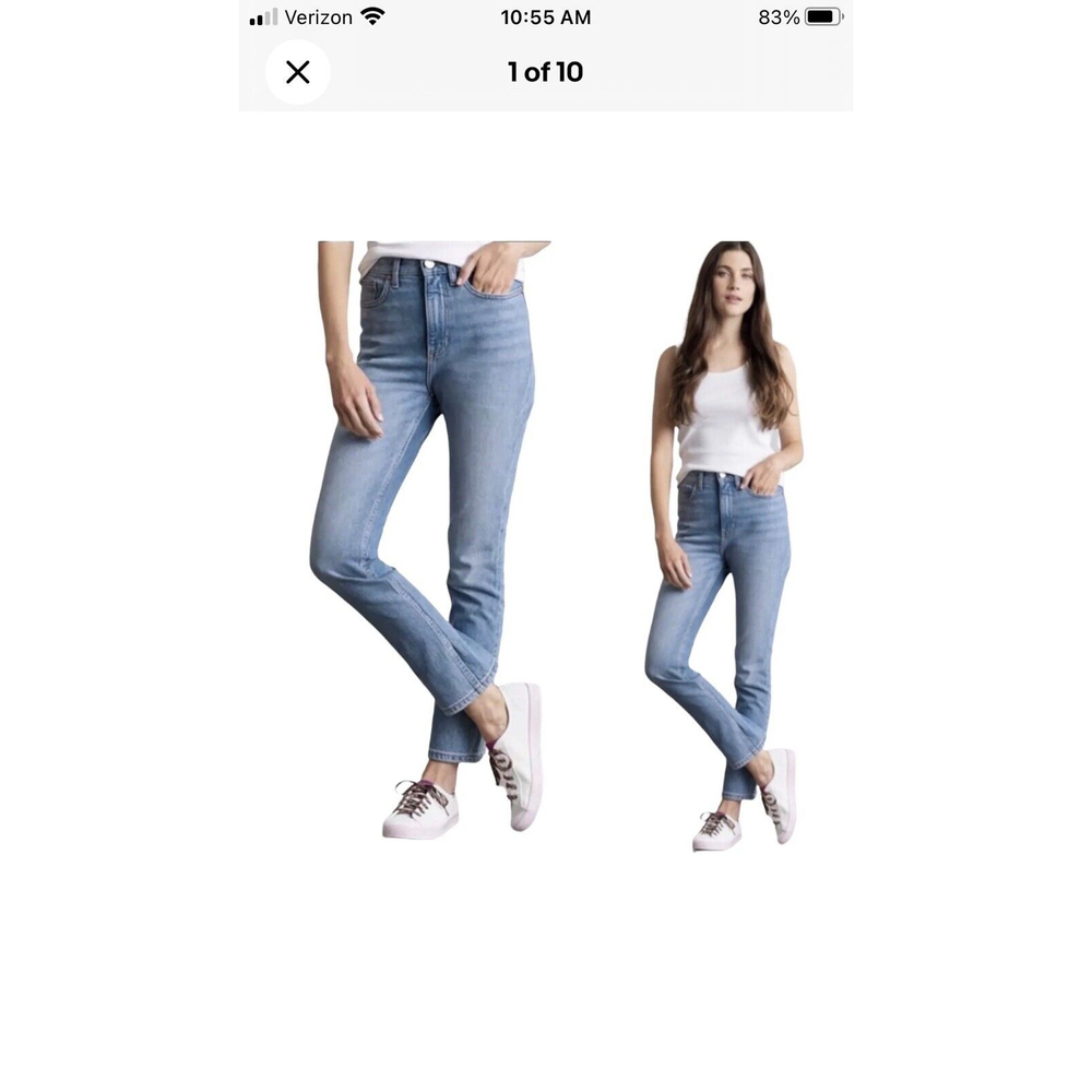 Elizabeth & James High Rise Stovepipe Jeans Medium Wash 28x26 Size 10 Short